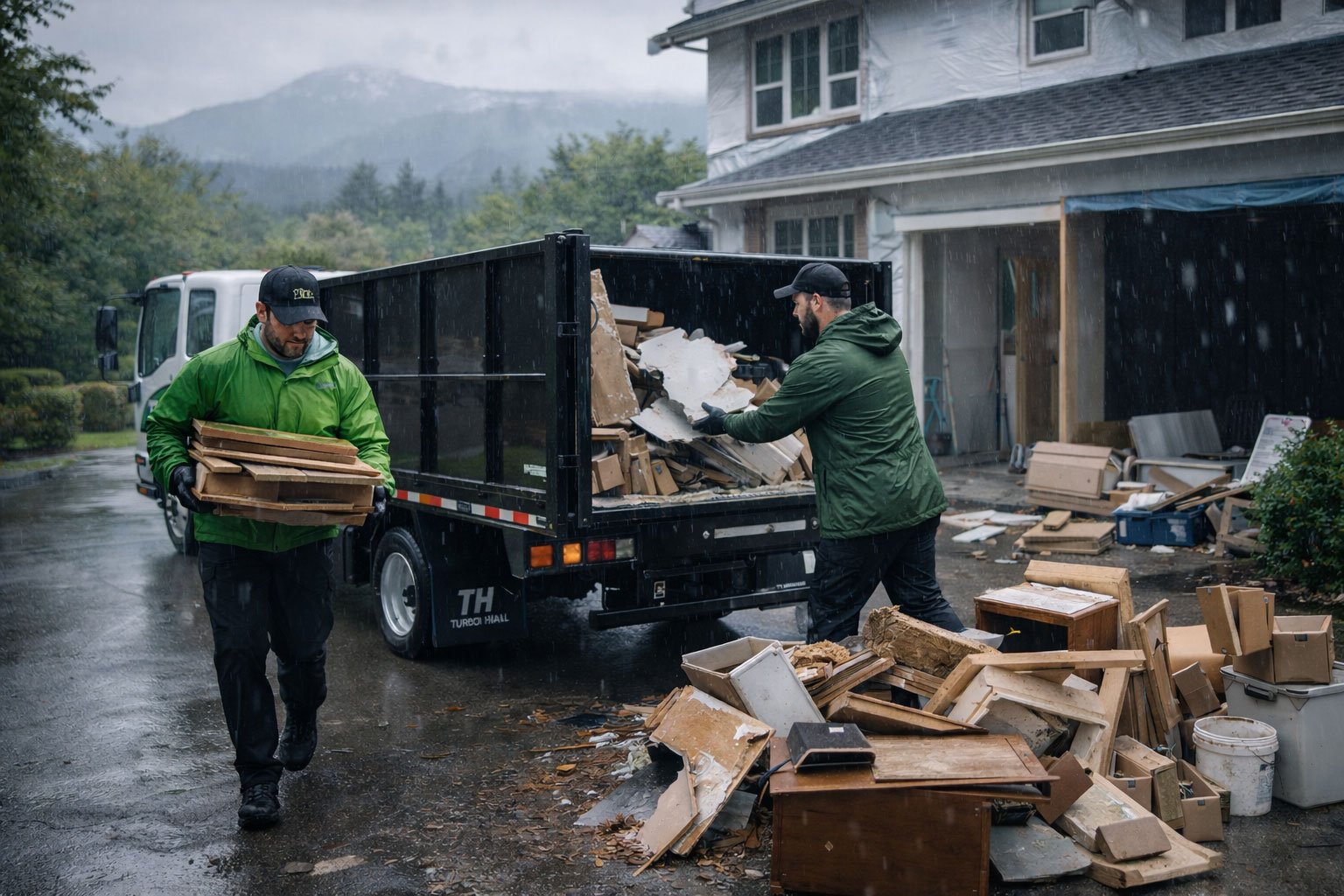 junk removal truck in Burnaby