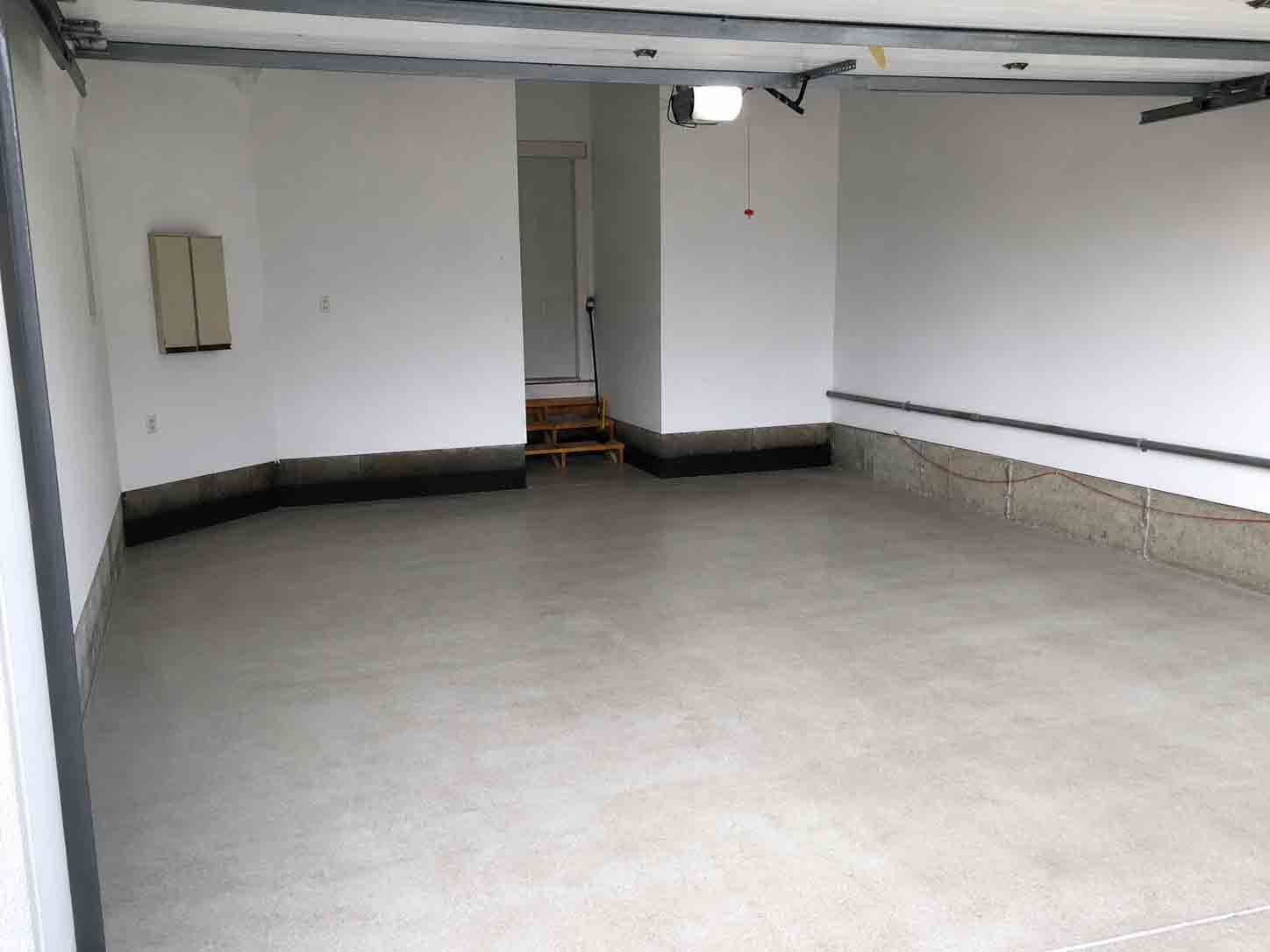Empty residential garage after junk removal metro vancouver cleanup by Turbo Haul Disposal